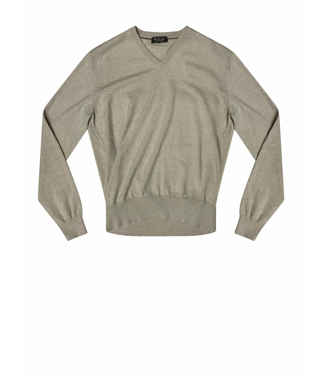 LORO PIANA Серый кашемировый джемпер / свитер, фото 1