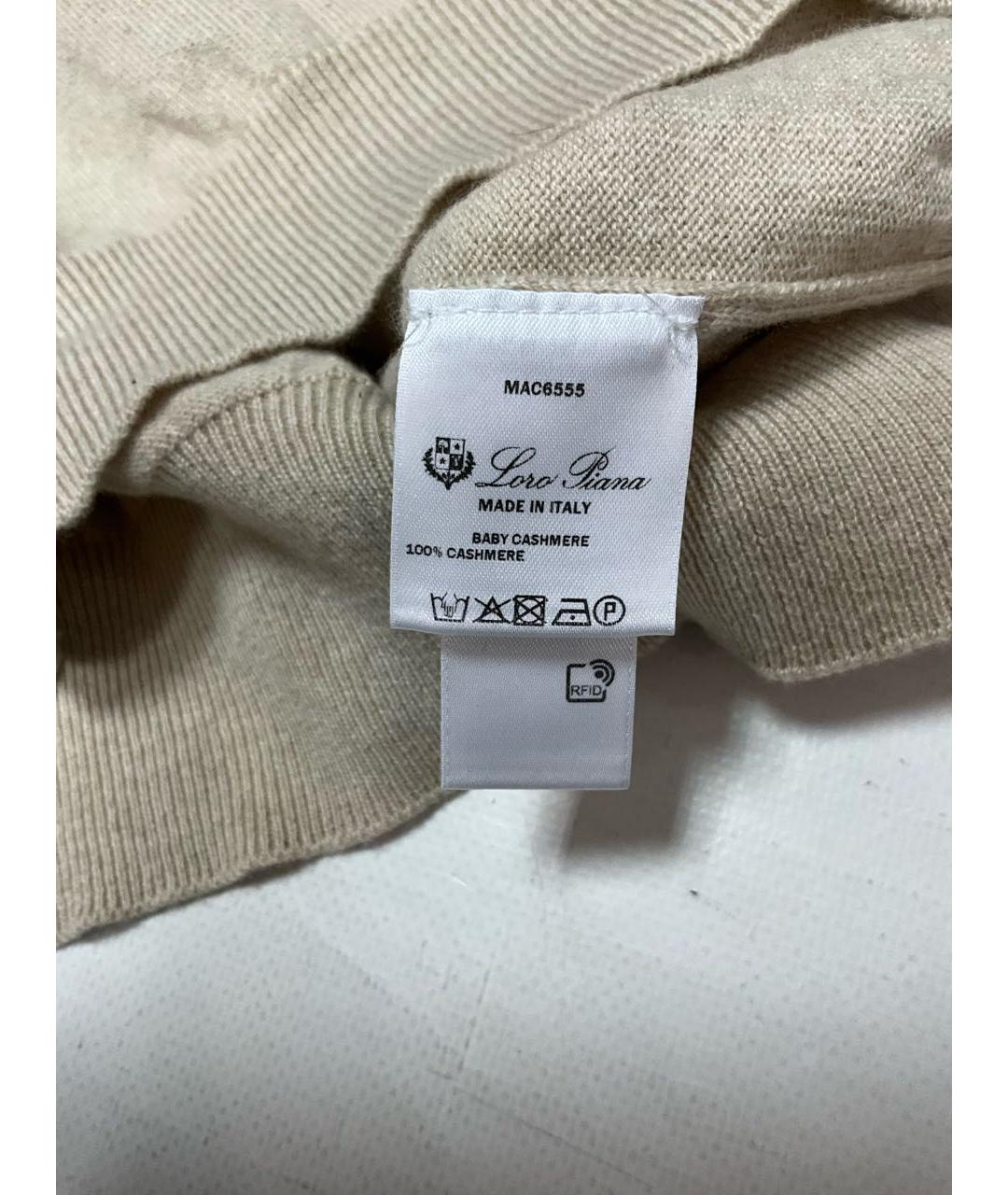 LORO PIANA Серый кашемировый джемпер / свитер, фото 5