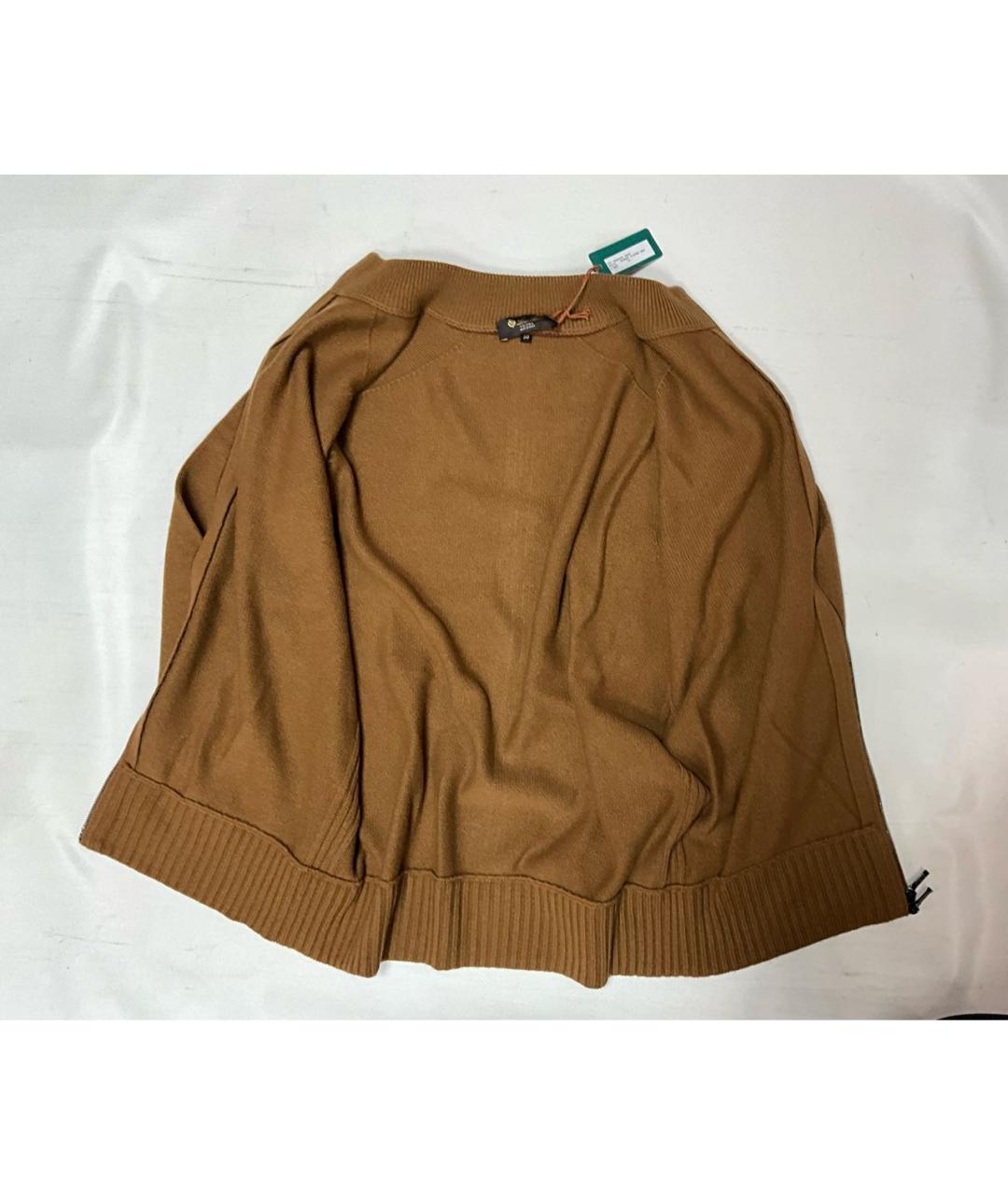 LORO PIANA Коричневый шерстяной кардиган, фото 2