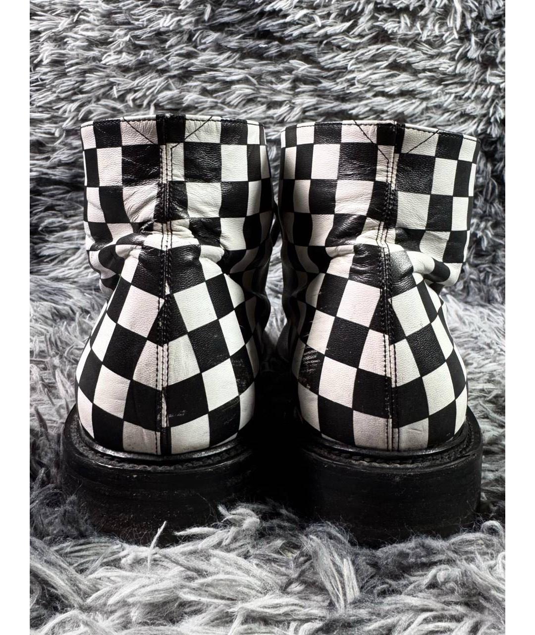 SAINT LAURENT Белые кожаные высокие ботинки, фото 5