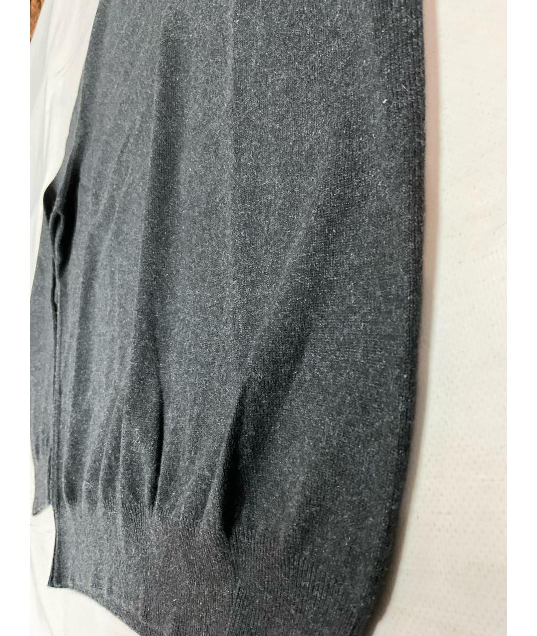 LORO PIANA Серый кашемировый джемпер / свитер, фото 2