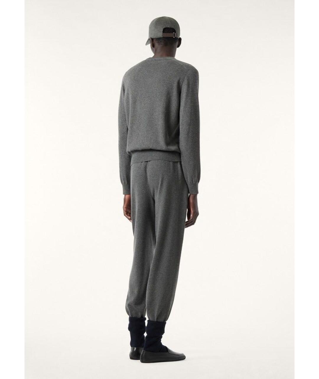 LORO PIANA Серый кашемировый джемпер / свитер, фото 8