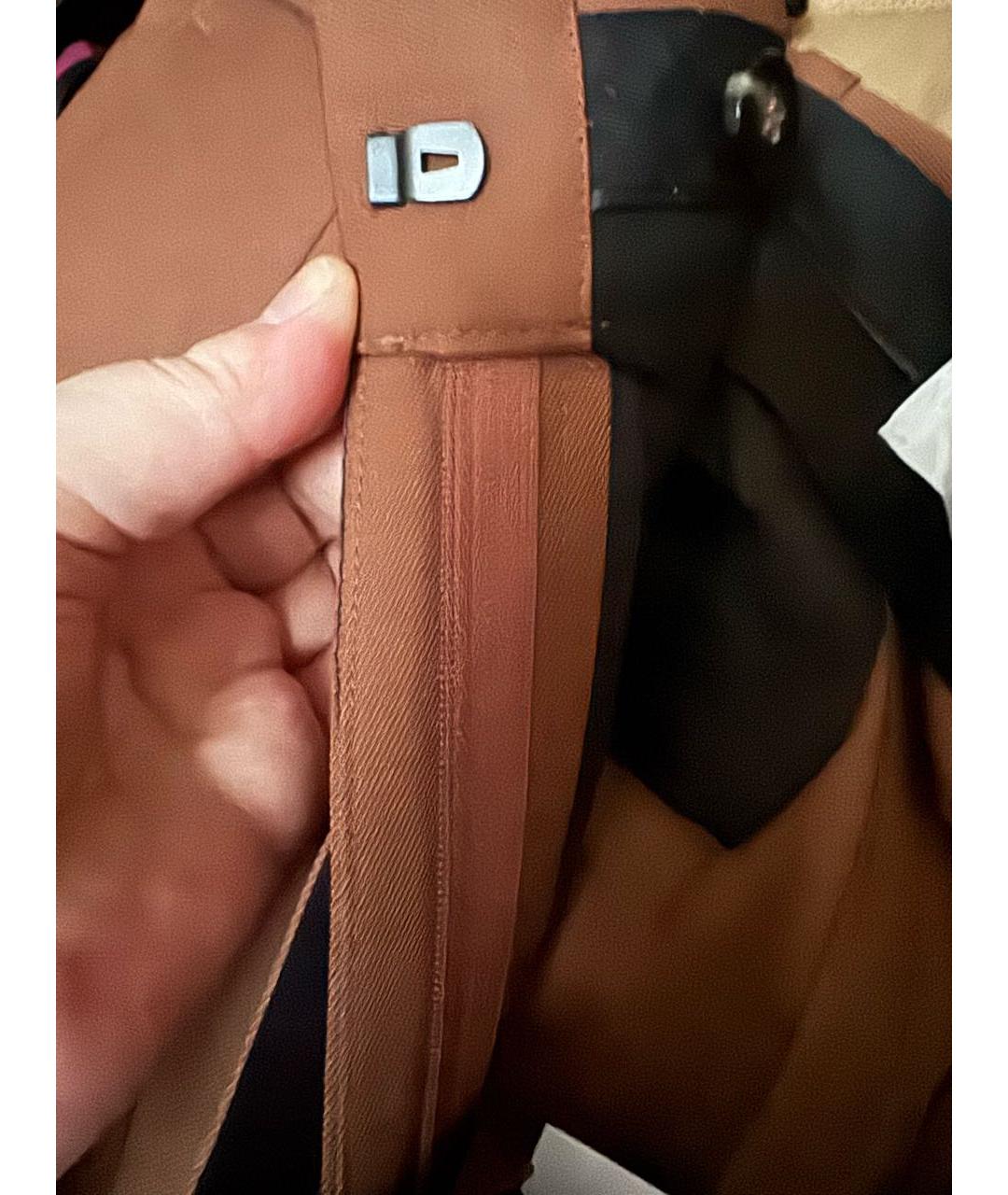 VICTORIA BECKHAM Коричневые шерстяные брюки широкие, фото 5