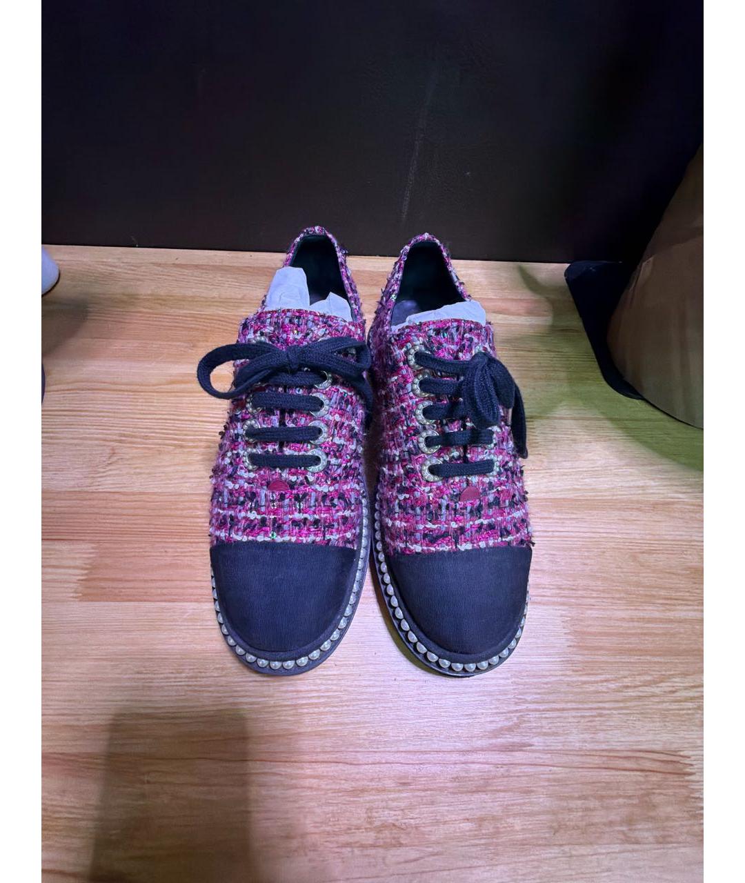 CHANEL Текстильные ботинки, фото 2