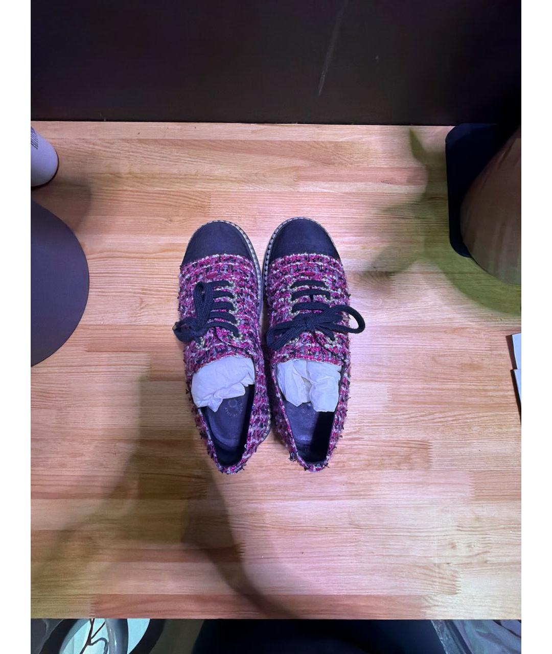 CHANEL Текстильные ботинки, фото 3