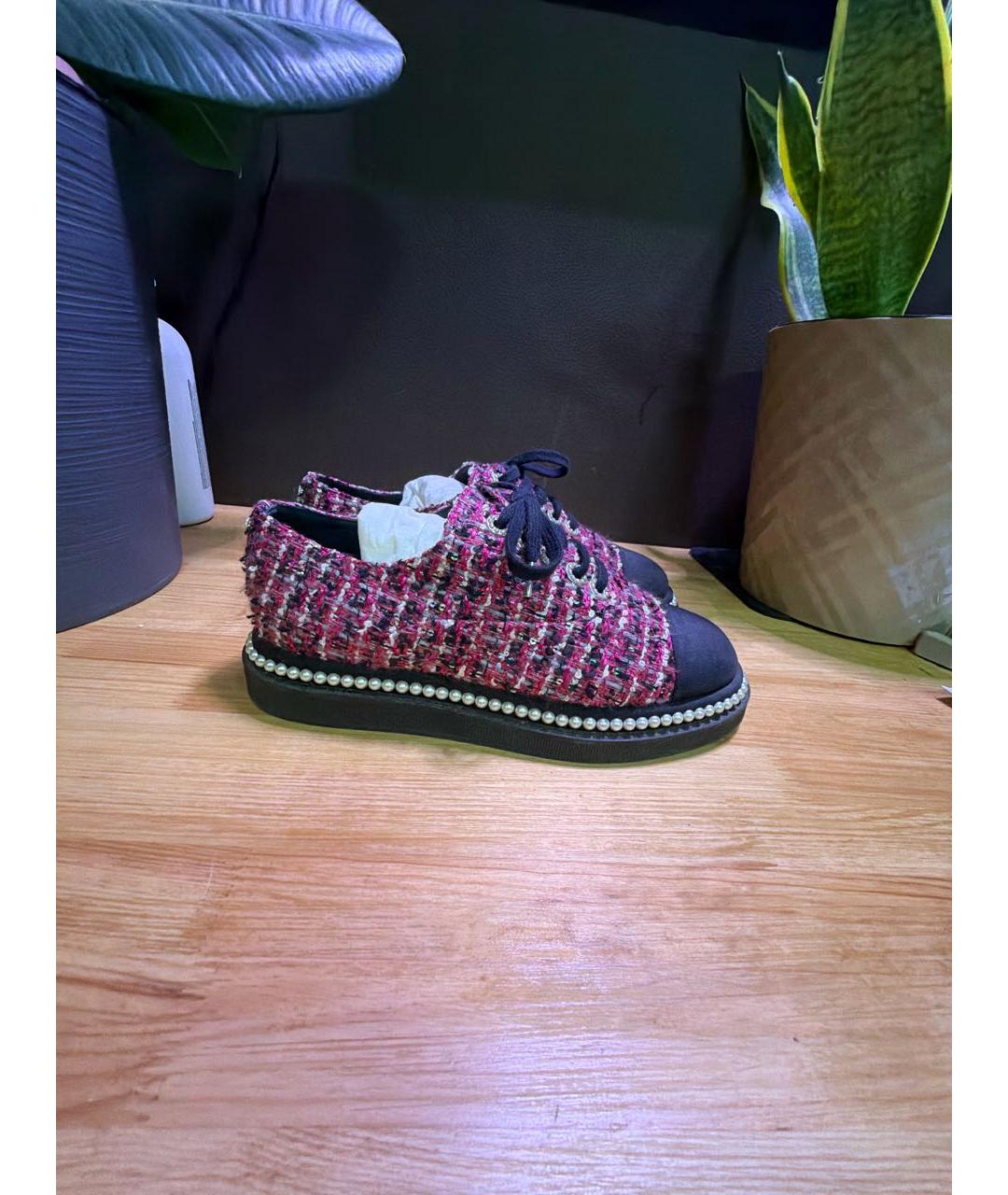 CHANEL Текстильные ботинки, фото 5