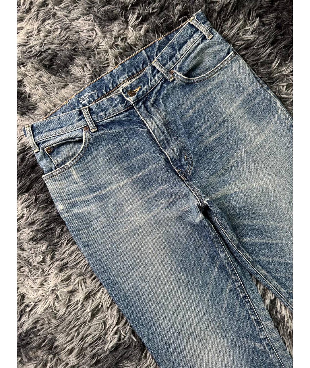 CELINE Голубые хлопковые джинсы, фото 5