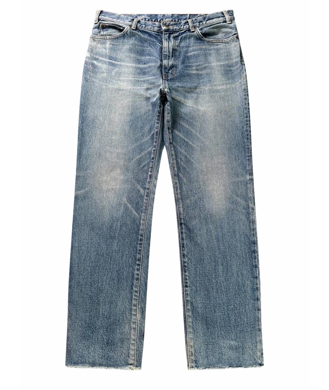 CELINE Голубые хлопковые джинсы, фото 1