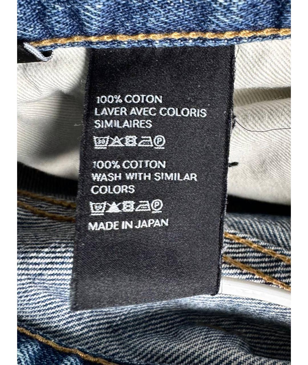 CELINE Голубые хлопковые джинсы, фото 8