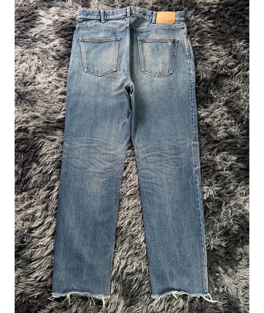 CELINE Голубые хлопковые джинсы, фото 2