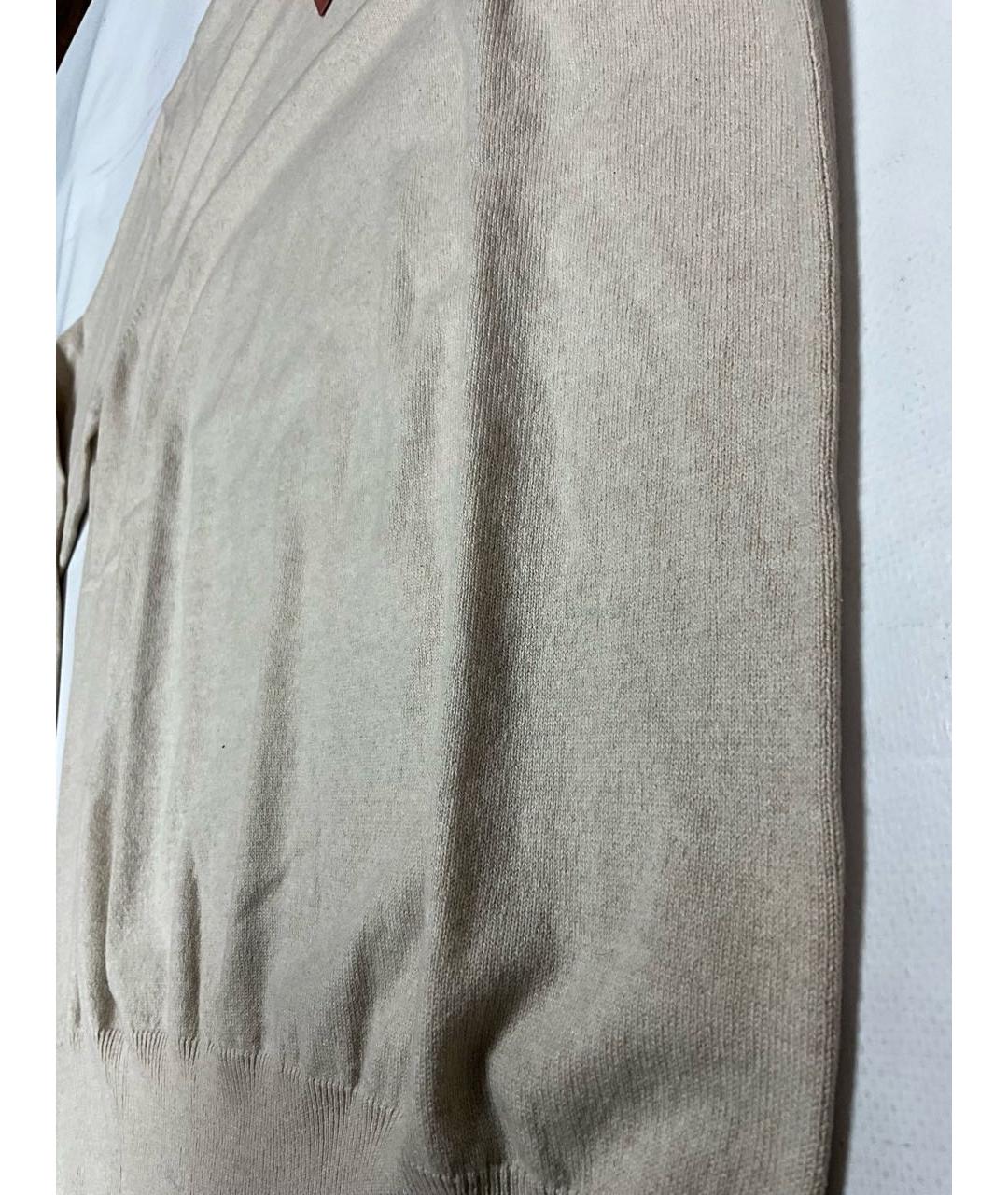 LORO PIANA Бежевый кашемировый джемпер / свитер, фото 2
