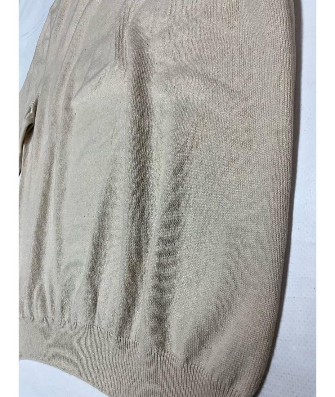 LORO PIANA Бежевый кашемировый джемпер / свитер, фото 2