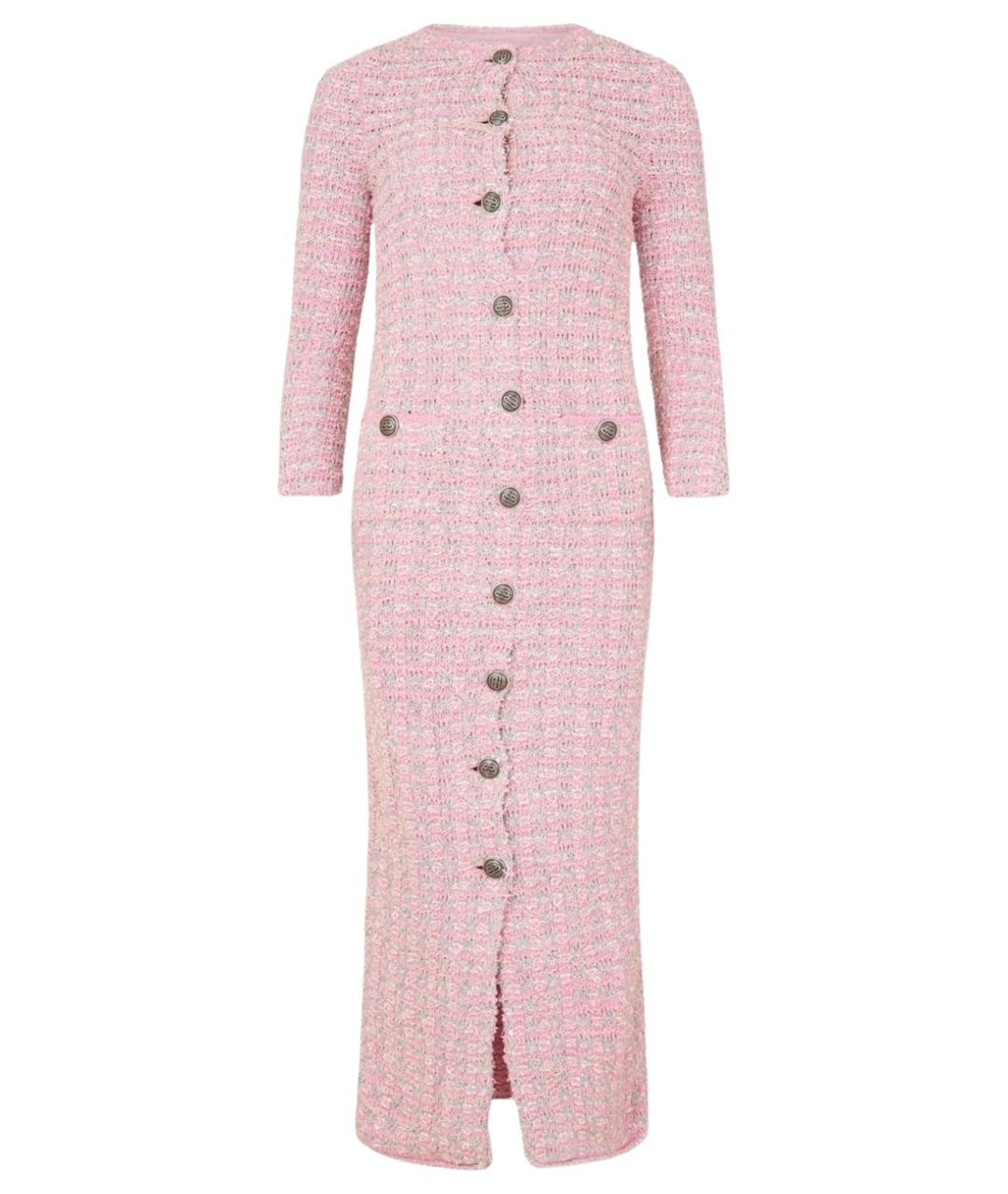 BALENCIAGA Розовое хлопковое повседневное платье, фото 1