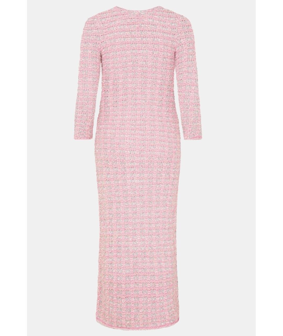 BALENCIAGA Розовое хлопковое повседневное платье, фото 5