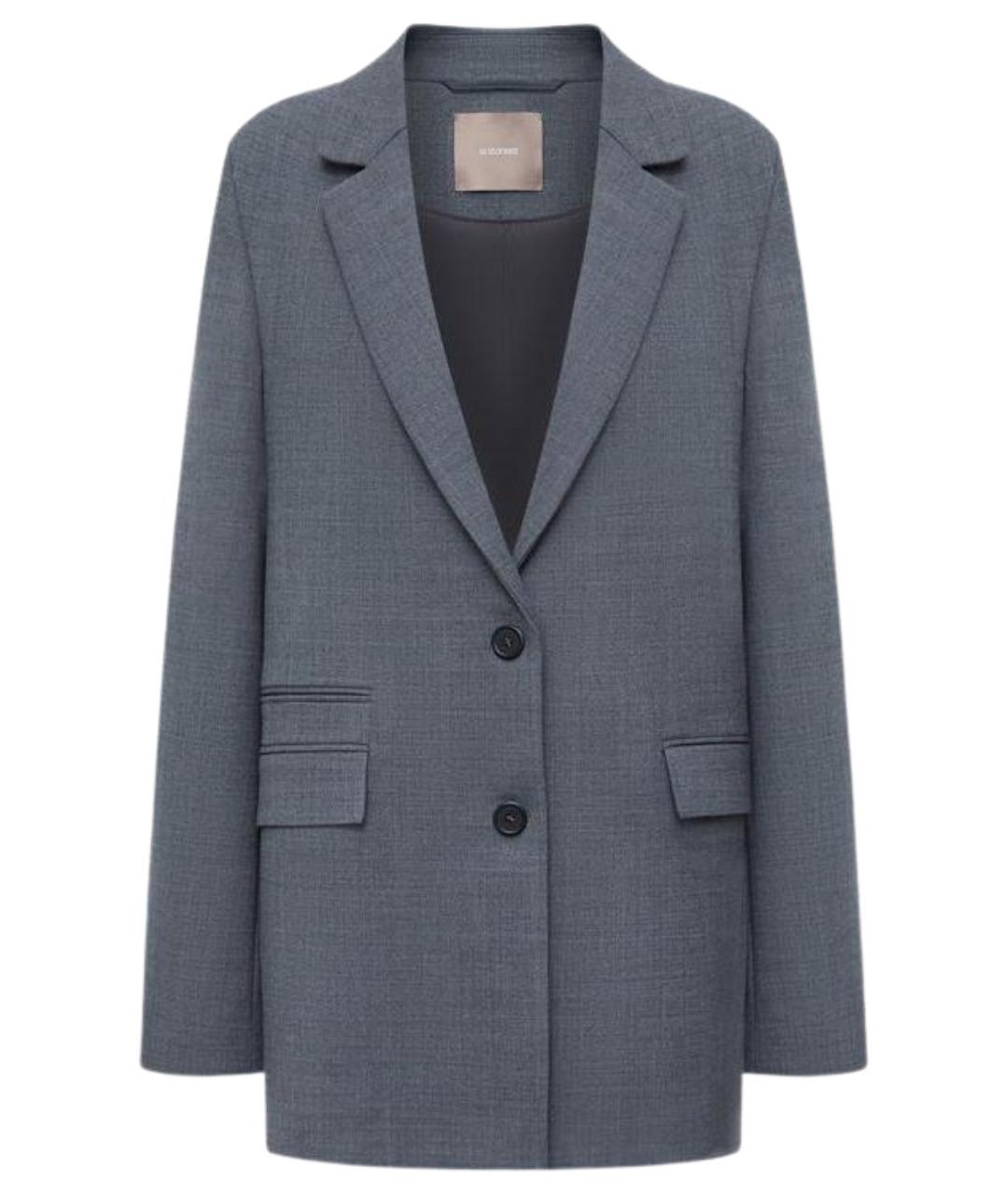 12 STOREEZ Серый полиэстеровый пиджак, фото 1