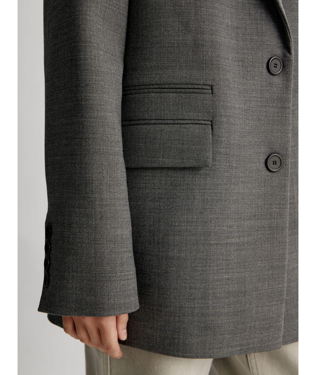 12 STOREEZ Серый полиэстеровый пиджак, фото 6