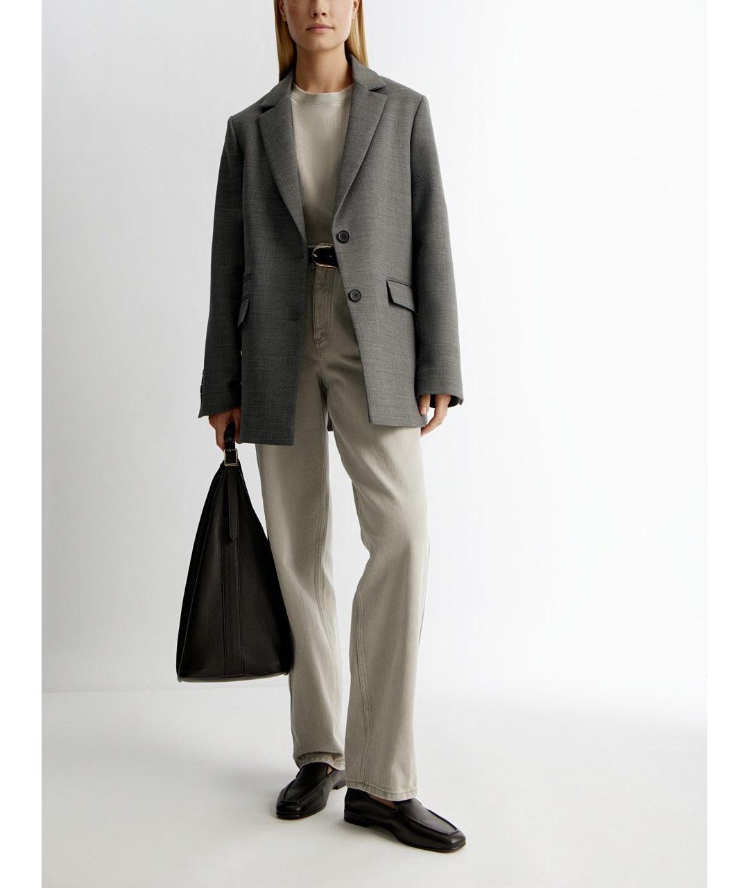 12 STOREEZ Серый полиэстеровый пиджак, фото 7