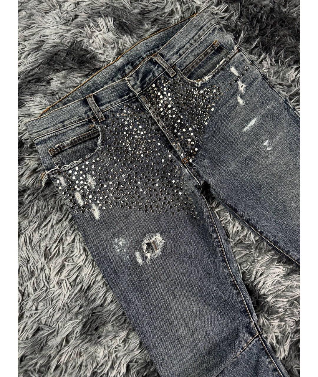 BALMAIN Серые хлопковые джинсы скинни, фото 5