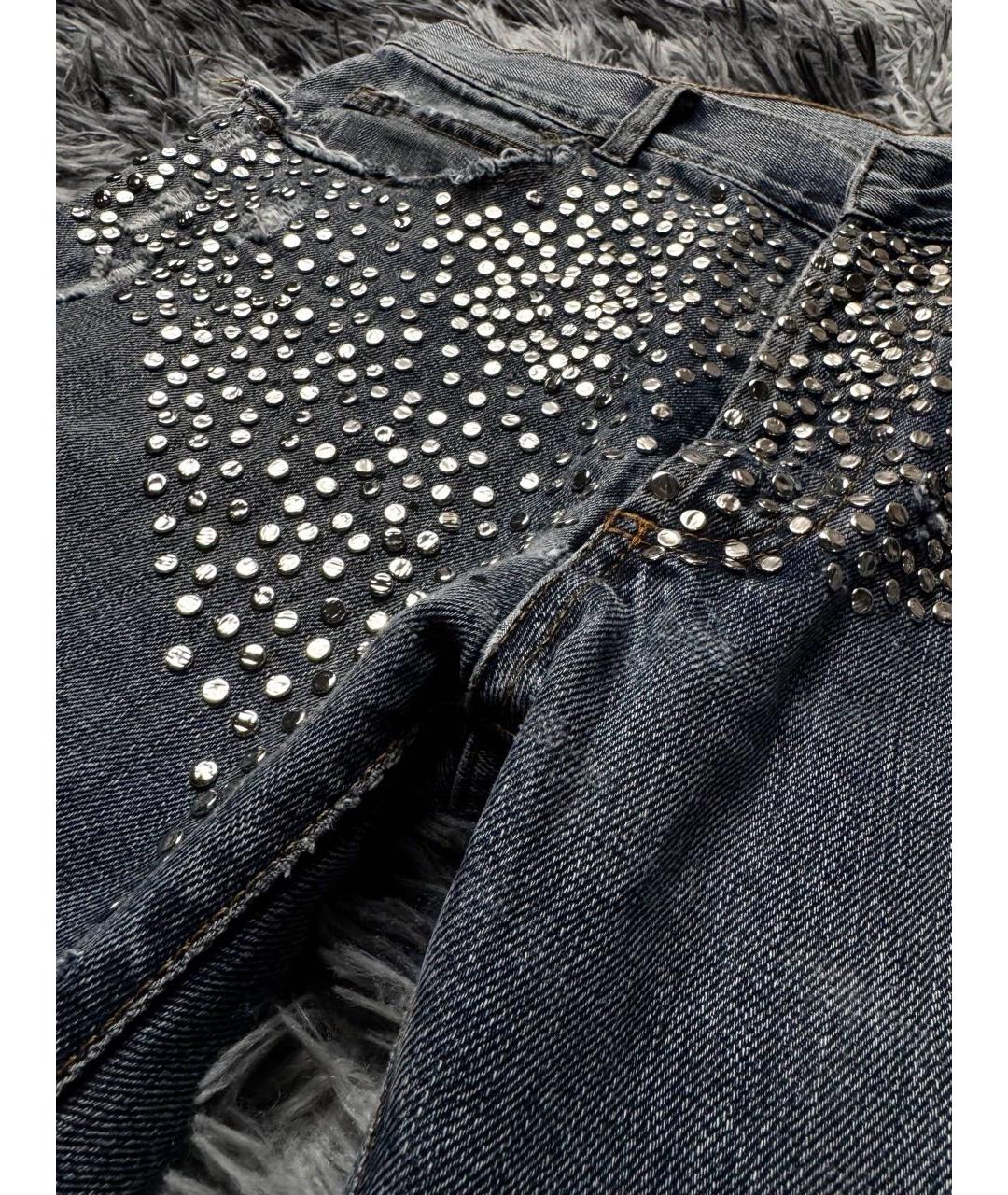 BALMAIN Серые хлопковые джинсы скинни, фото 4