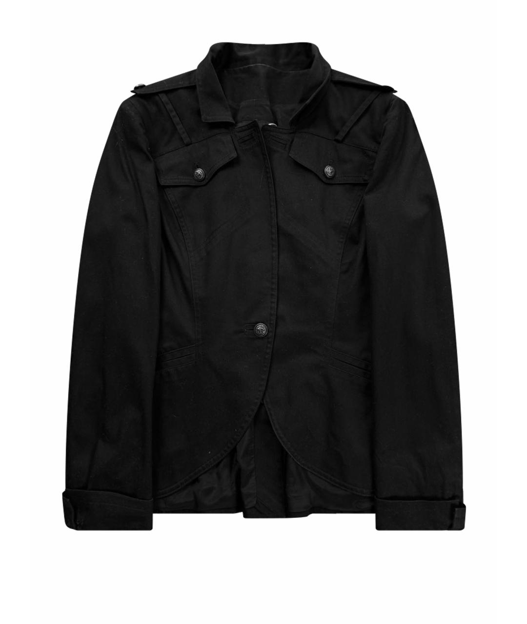 JUST CAVALLI Черная хлопковая куртка, фото 1