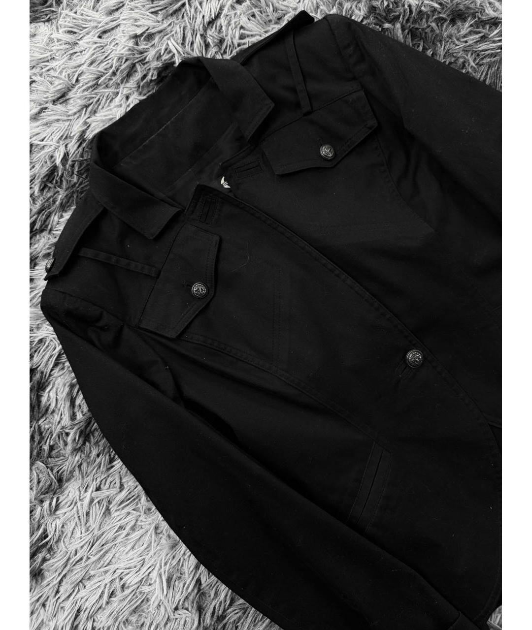 JUST CAVALLI Черная хлопковая куртка, фото 4