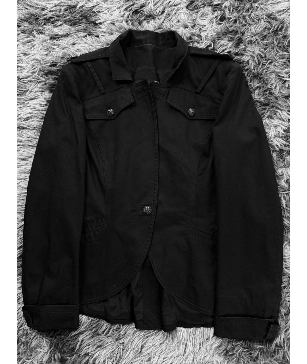 JUST CAVALLI Черная хлопковая куртка, фото 7