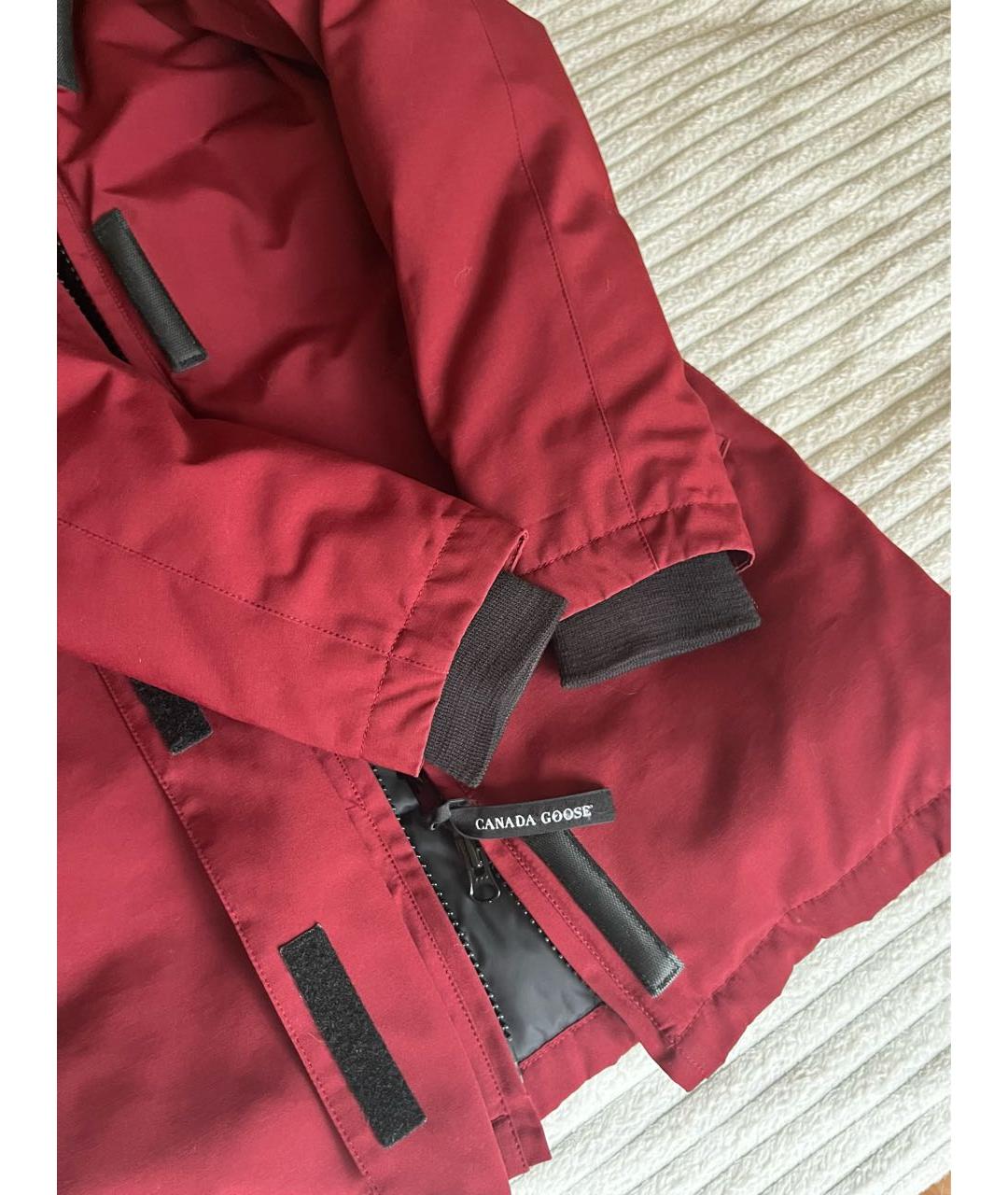 CANADA GOOSE Бордовая полиэстеровая парка, фото 3