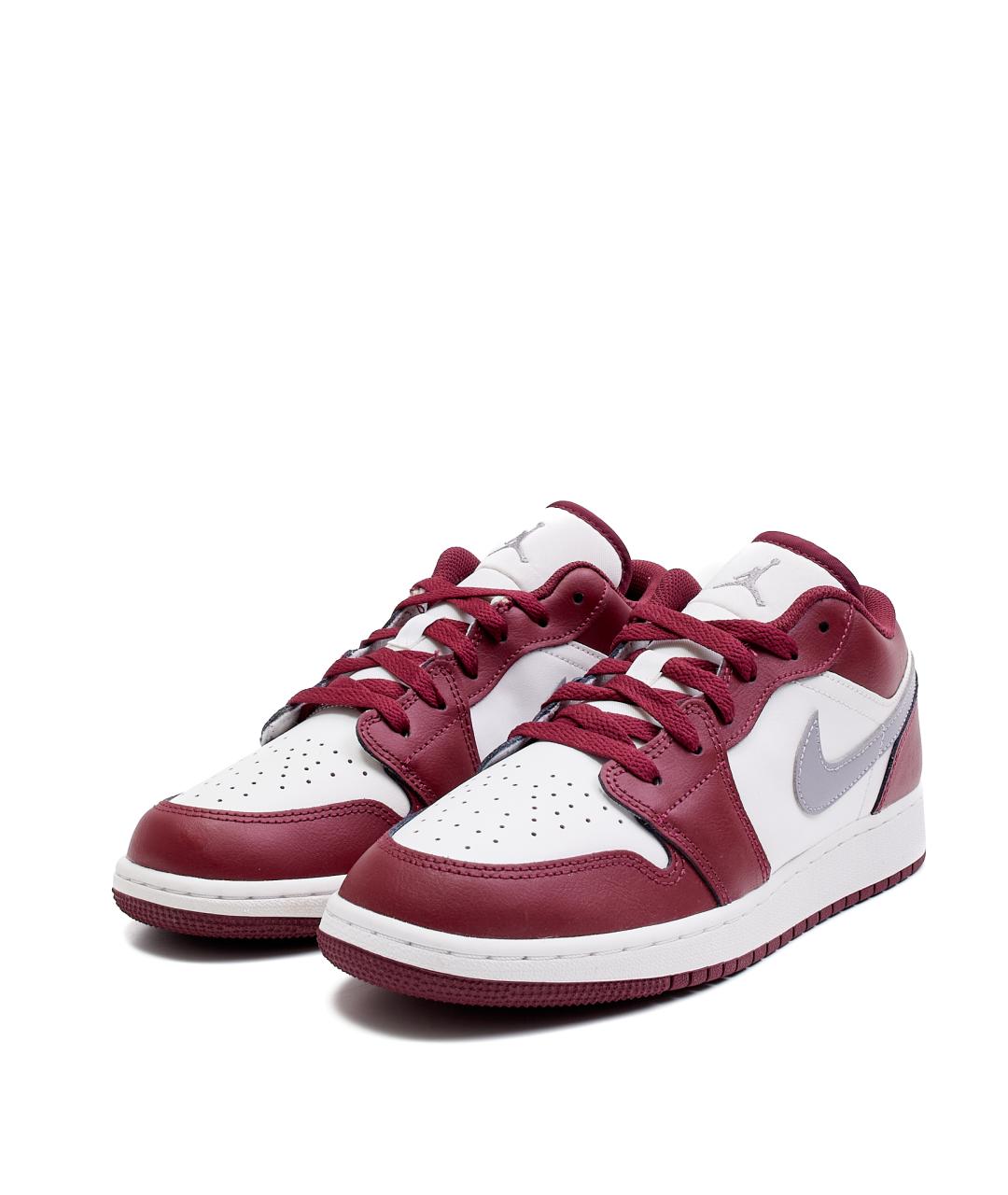 JORDAN Бордовые кожаные кроссовки, фото 2