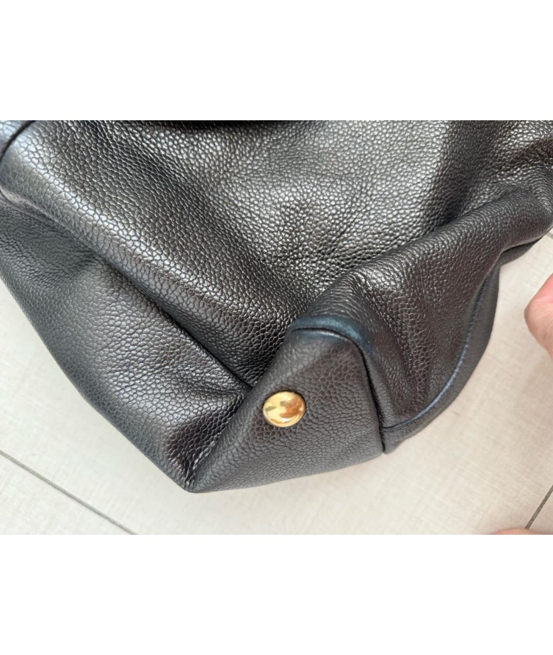 SAINT LAURENT Коричневая кожаная дорожная/спортивная сумка, фото 3