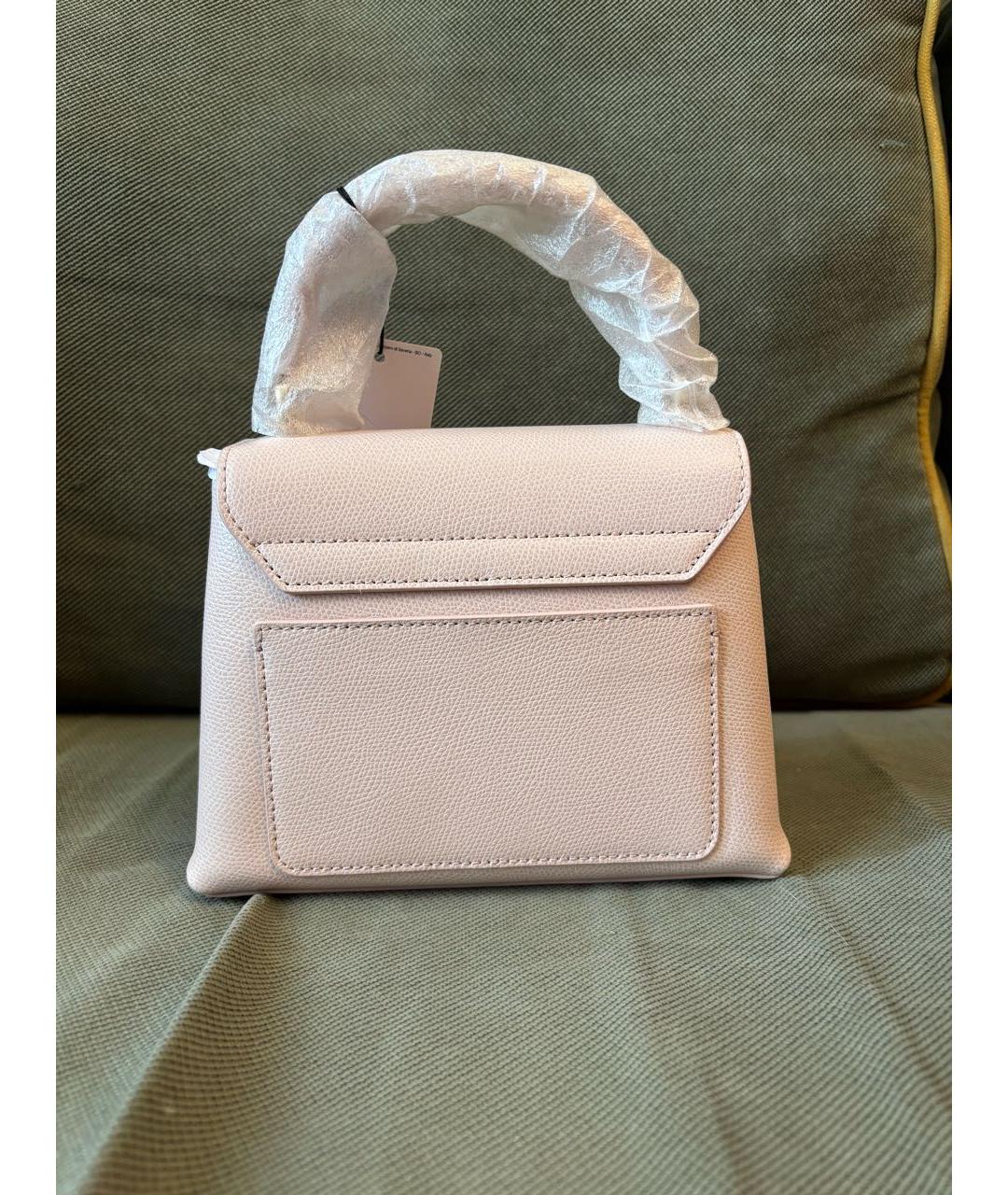 FURLA Розовая кожаная сумка с короткими ручками, фото 3