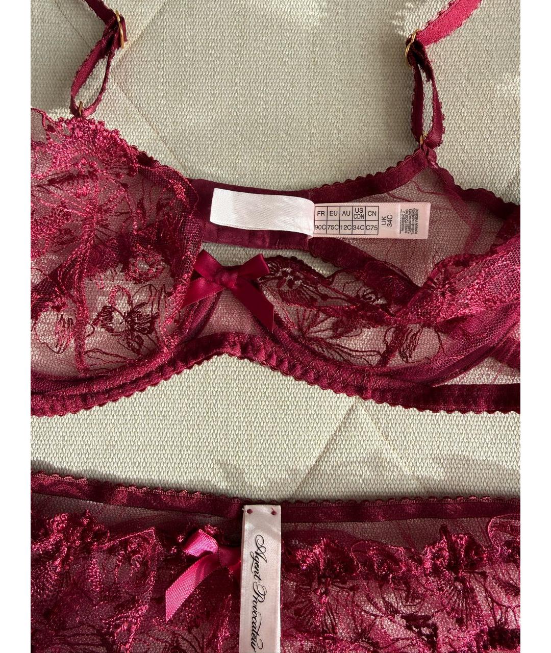 AGENT PROVOCATEUR Бордовый комплекты, фото 3