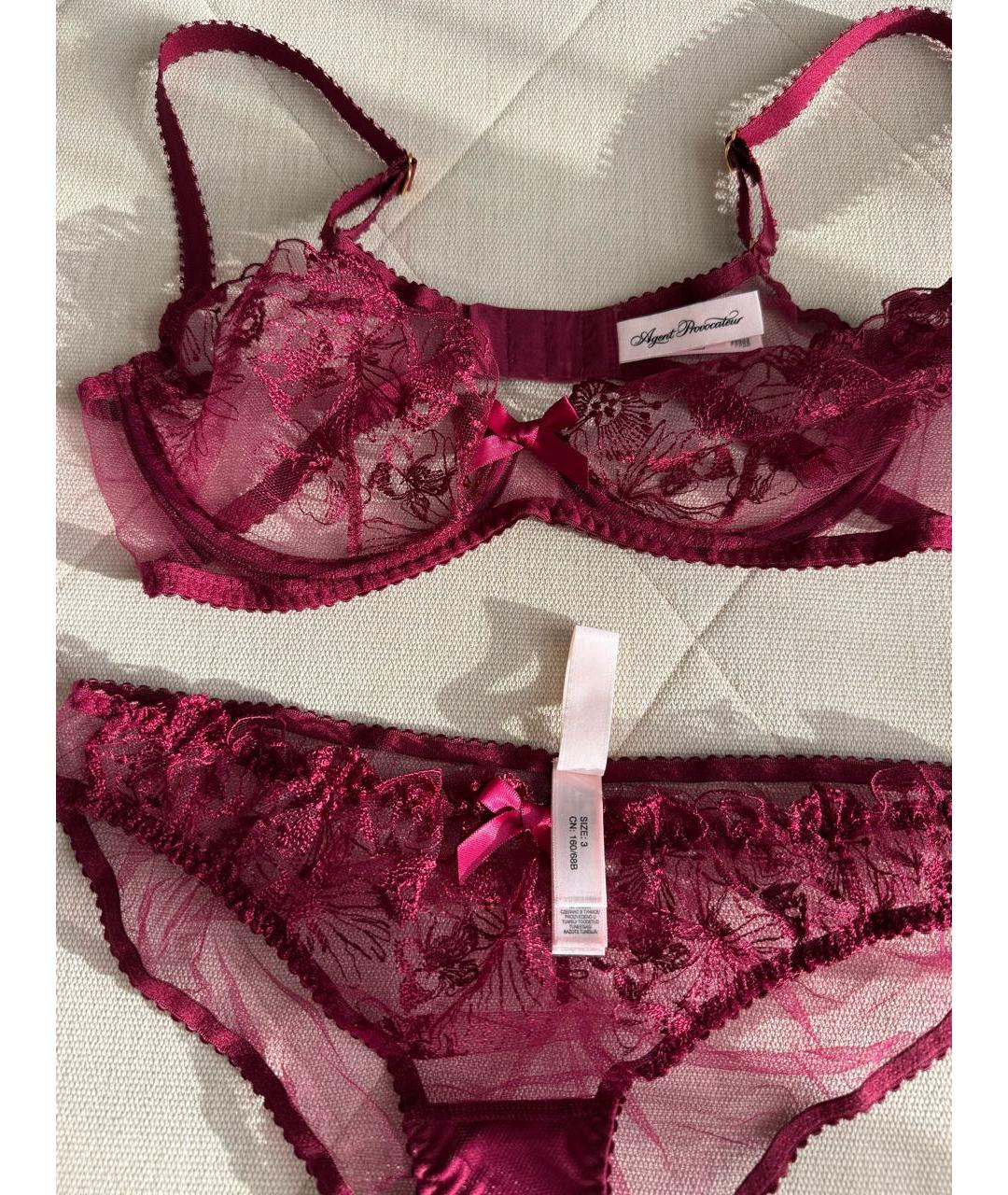 AGENT PROVOCATEUR Бордовый комплекты, фото 4