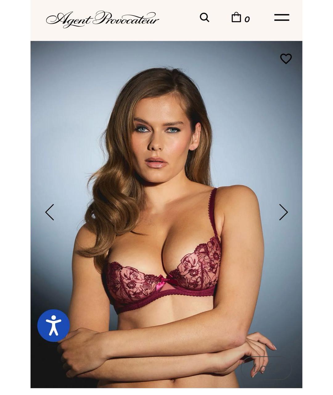 AGENT PROVOCATEUR Бордовый комплекты, фото 7