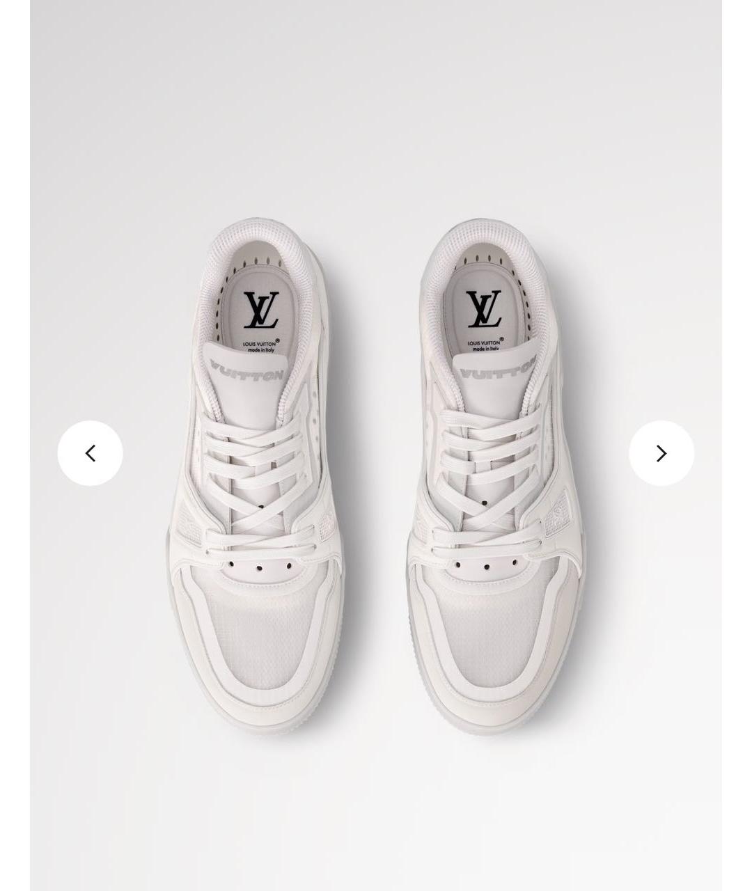 LOUIS VUITTON Кожаные низкие кроссовки / кеды, фото 3