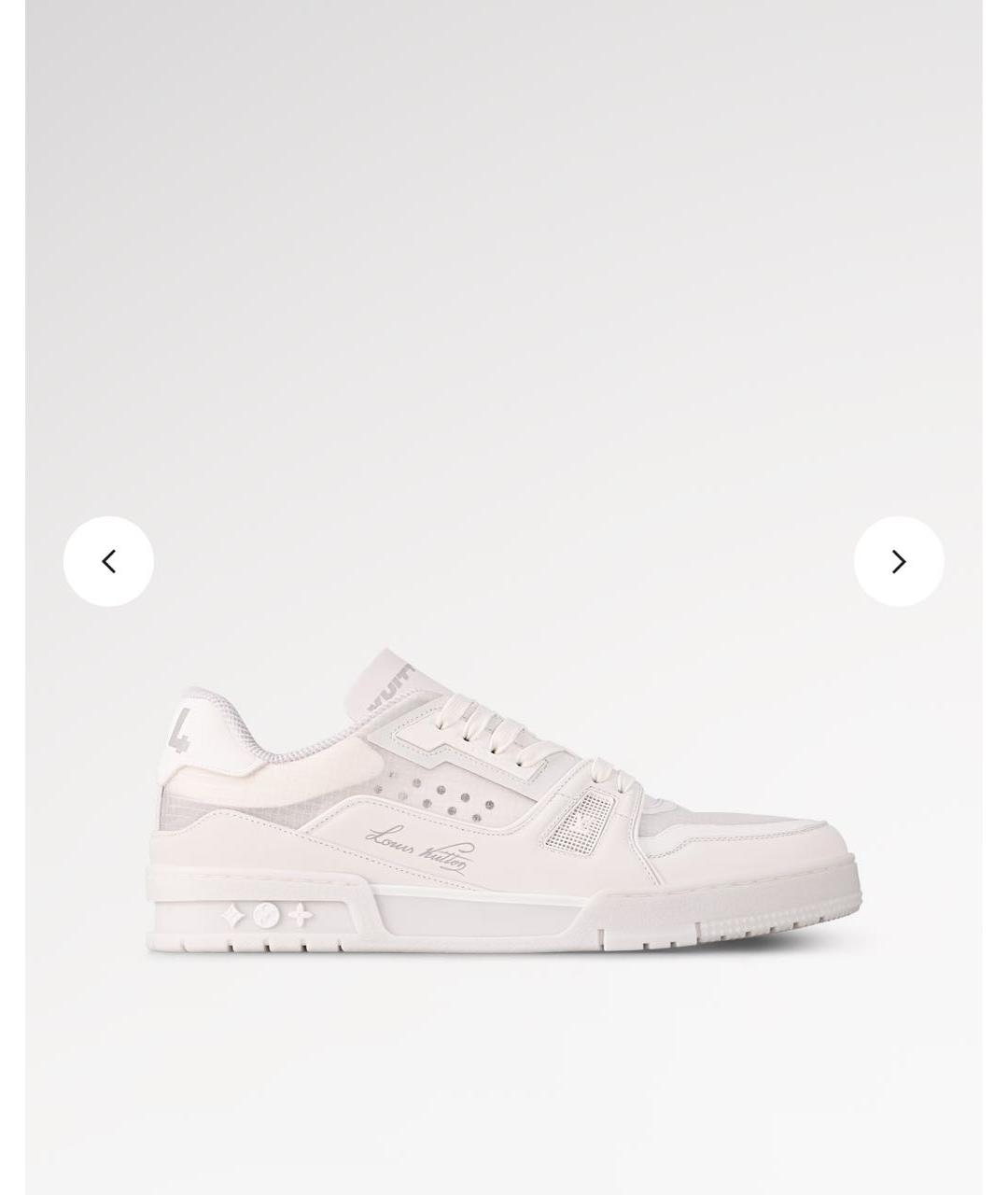 LOUIS VUITTON Кожаные низкие кроссовки / кеды, фото 2