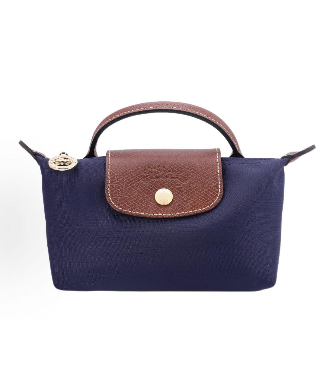 LONGCHAMP Темно-синяя сумка с короткими ручками, фото 9