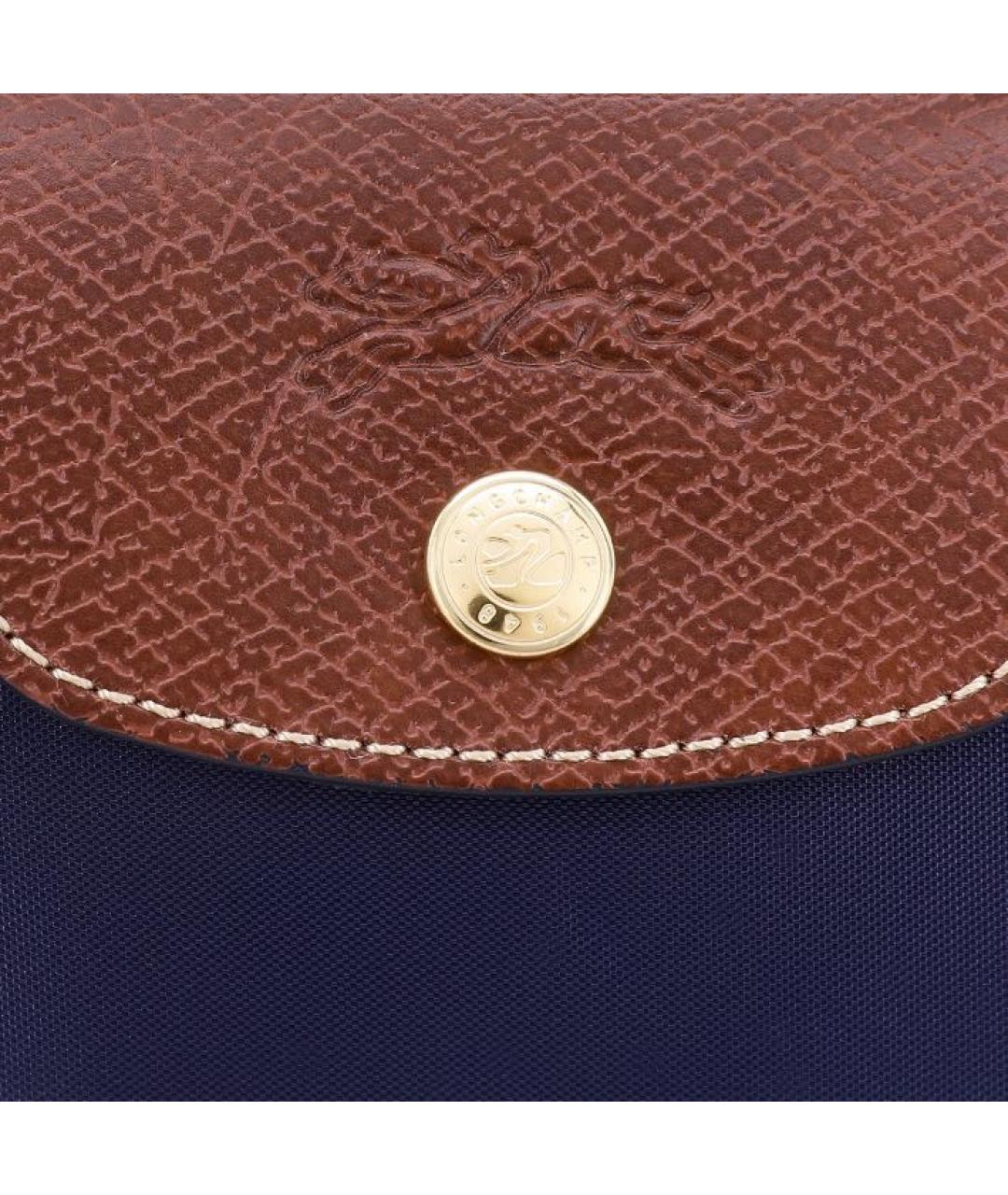 LONGCHAMP Темно-синяя сумка с короткими ручками, фото 5