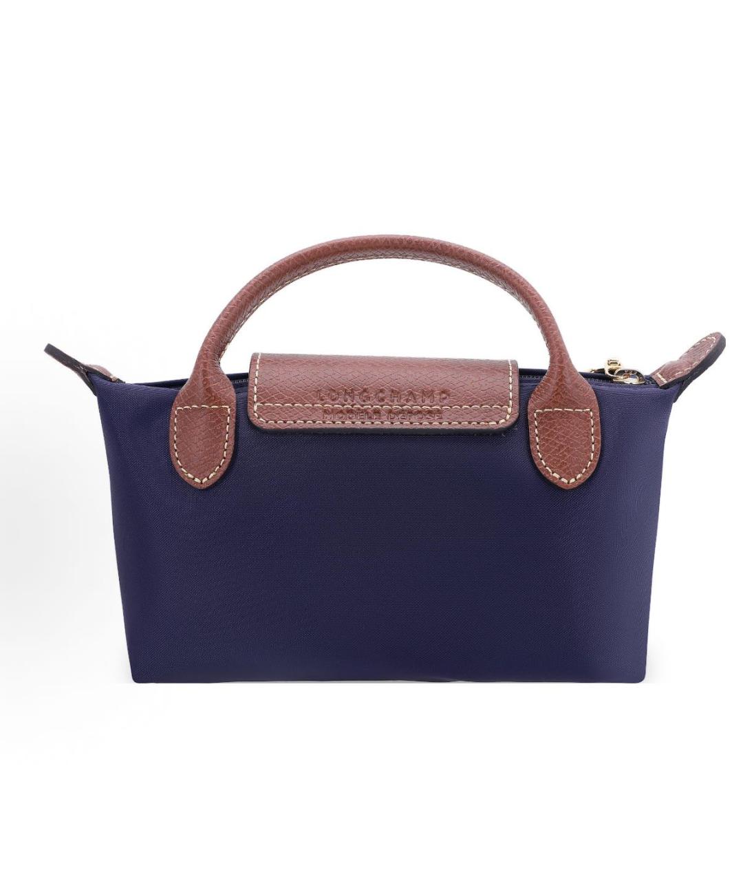 LONGCHAMP Темно-синяя сумка с короткими ручками, фото 2
