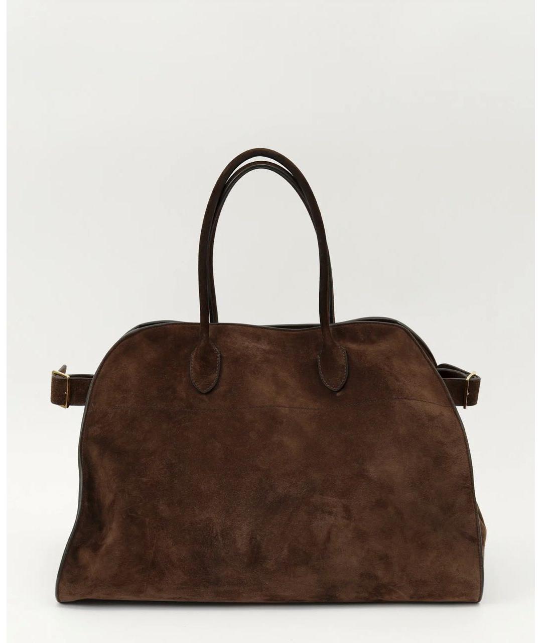 THE ROW Коричневая замшевая сумка тоут, фото 5