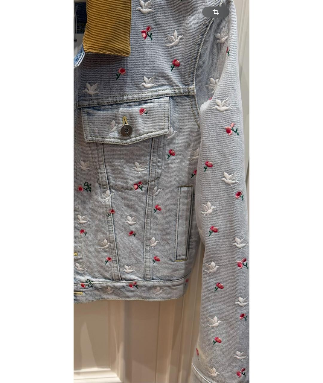 CHRISTIAN DIOR Голубой деним жакет/пиджак, фото 3