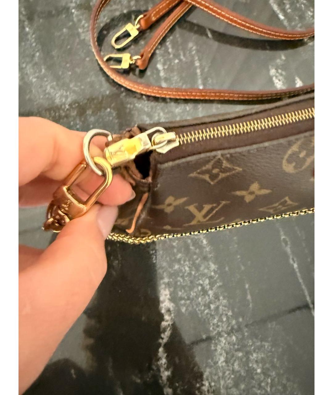 LOUIS VUITTON Коричневая сумка через плечо, фото 6