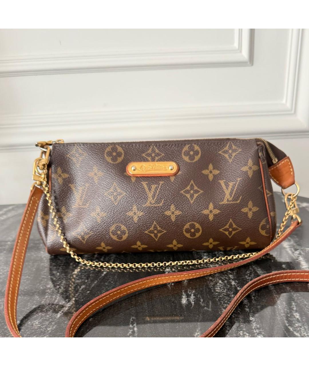 LOUIS VUITTON Коричневая сумка через плечо, фото 9