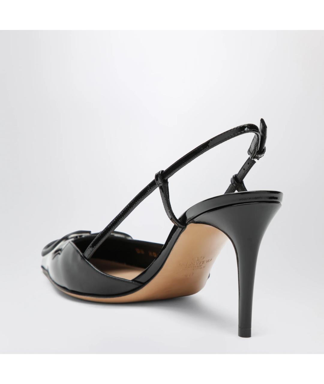 VALENTINO Черные туфли из лакированной кожи, фото 2
