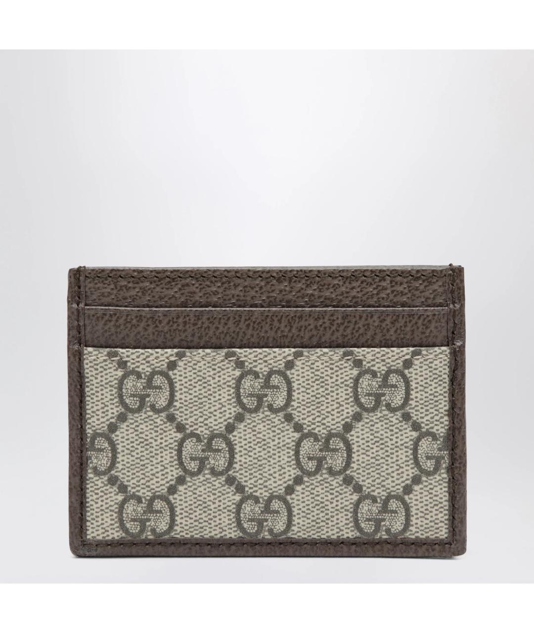 GUCCI Коричневый кожаный кардхолдер, фото 2