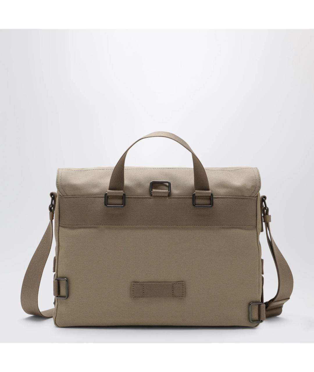 PRADA Бежевая тканевая сумка на плечо, фото 2