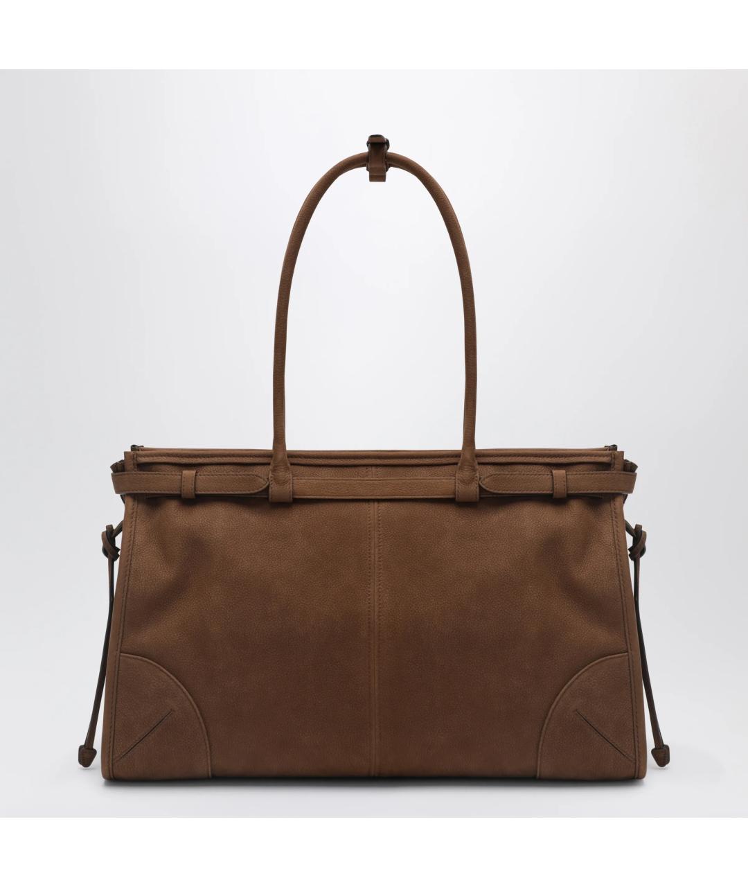 PRADA Коричневая кожаная сумка тоут, фото 2