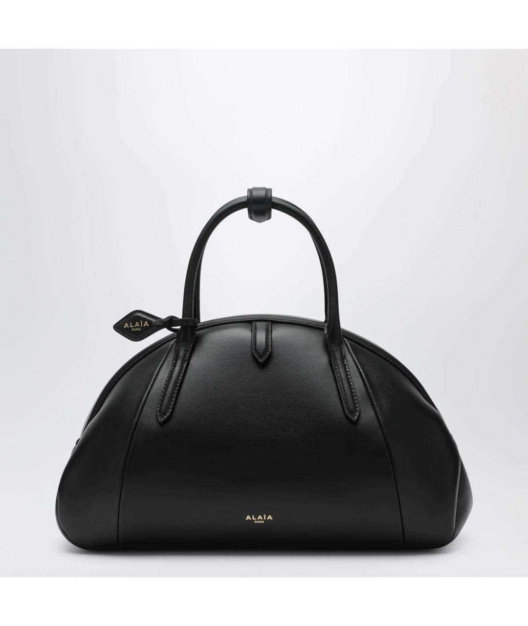 ALAIA Черная кожаная сумка тоут, фото 3