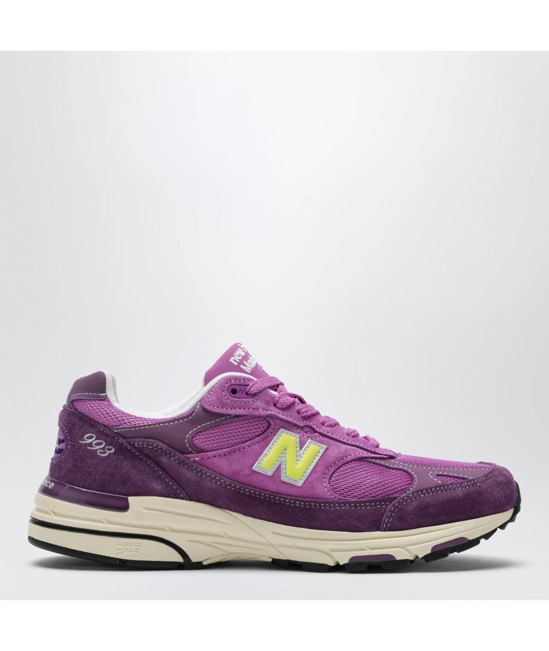 NEW BALANCE Фиолетовые замшевые низкие кроссовки / кеды, фото 3