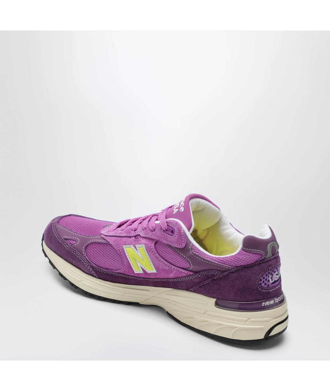 NEW BALANCE Фиолетовые замшевые низкие кроссовки / кеды, фото 2