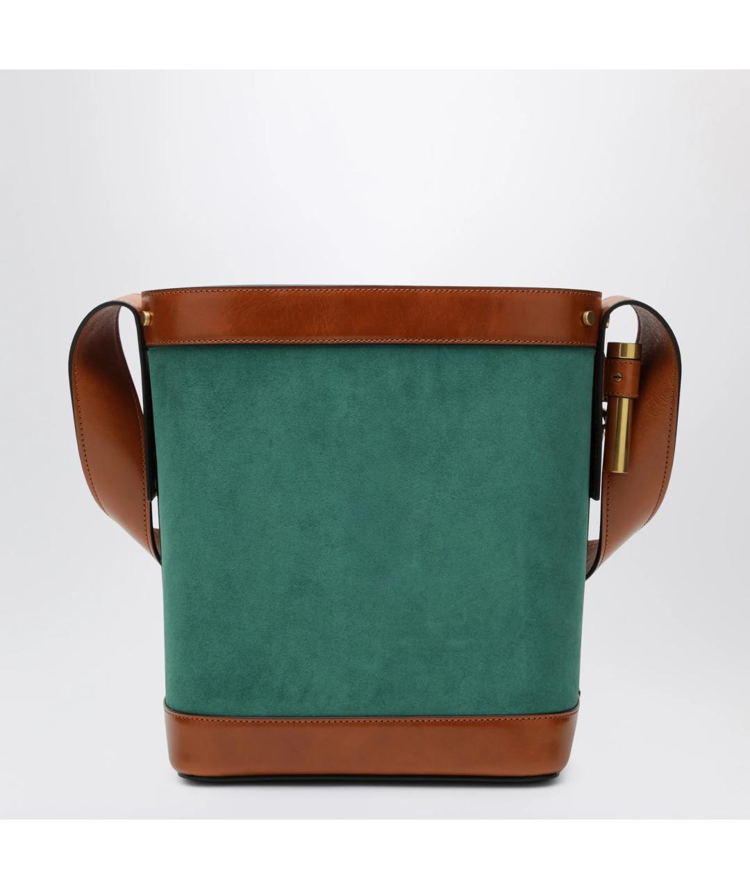 VERSACE Зеленая замшевая сумка через плечо, фото 2